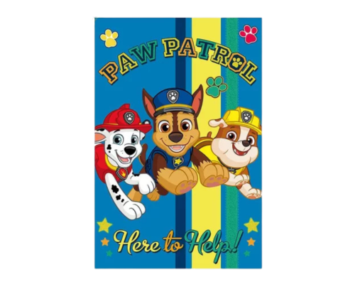 Laste fliistekk Paw Patrol, 100x150 cm