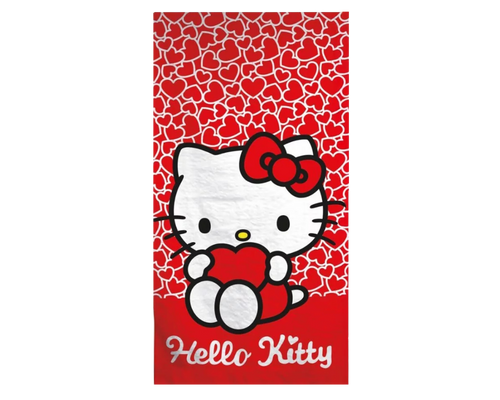 Laste rätik Hello Kitty Hearts, 70x140 cm